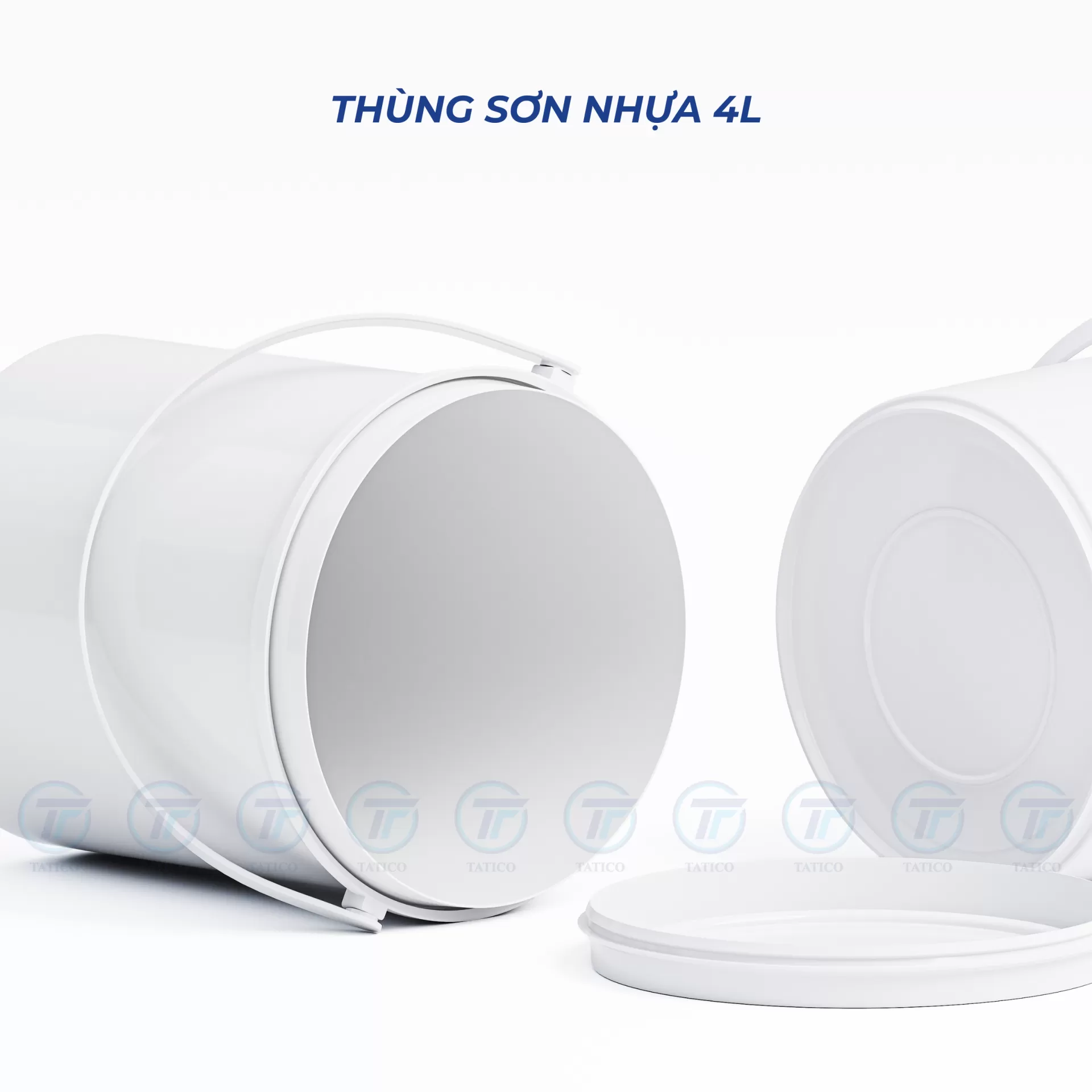 Vỏ thùng sơn nhựa 4L Tatico